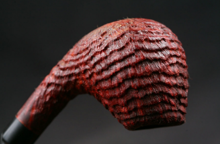 bent sablée ring grain ebonite